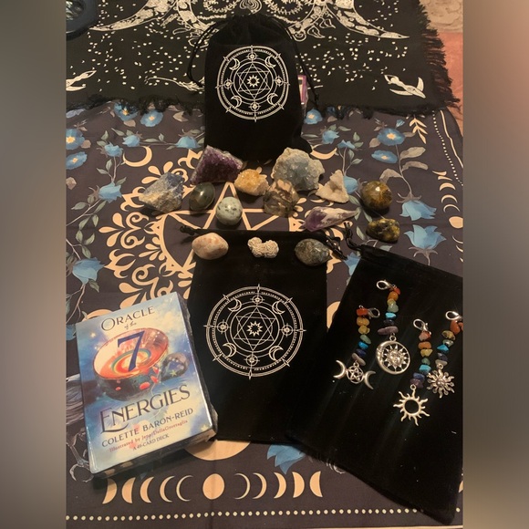 Midnight Magic: A Tarot Deck of Mushrooms DELUXE BUNDLE w Tarot NECKLACE & More! - Picture 3 of 15